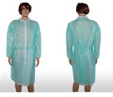 Vestido de aislamiento protector con manguito de punto resistente al agua elástico desechable