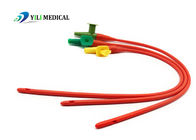 Catéter de succión de PVC rojo inmolible estable con válvula de control